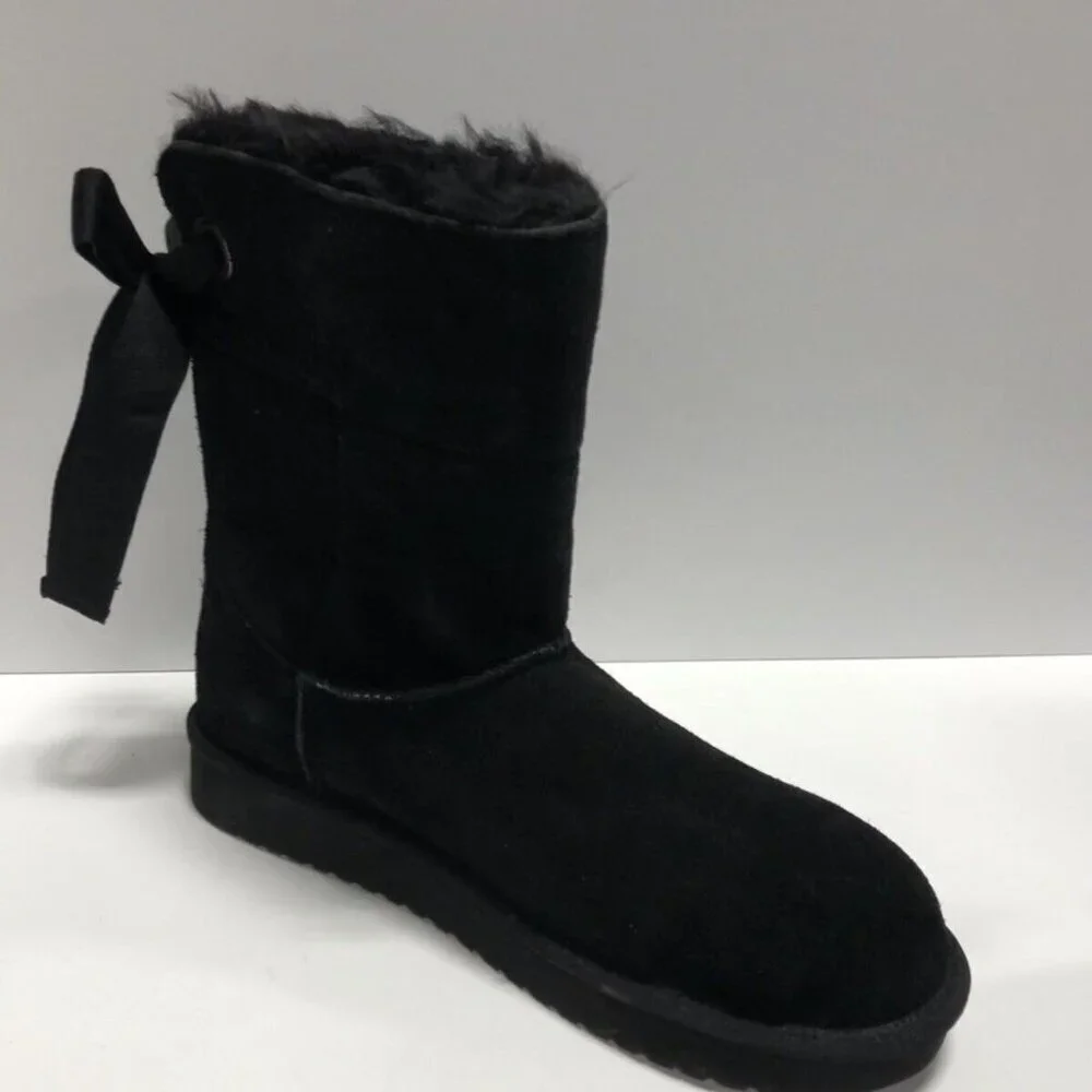 Koolaburra Womens Andrah Short Boot Black Size 10 M